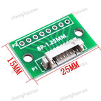 1/2/5/10pcs 1.25MM Pitch 4/6/8/10/12 FPC/FFC Adapter Connector 1.25 to 2.54 Circuit Board Horizontal Terminal Socket Test Board