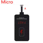 Max 10W 5V 2A Wireless Charging Receiver Coil Universal Type-C Micro USB for iPhone 5 6 7 Samsung A53 5G Xiaomi
