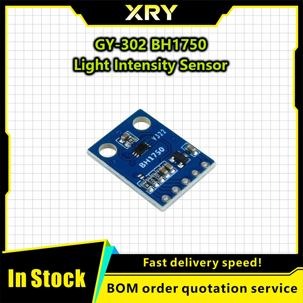 XRY 1-10PC GY-302 BH1750 BH1750FVI Light Intensity Illumination Module Digital Optical Intensity Illumination Sensor for Arduino