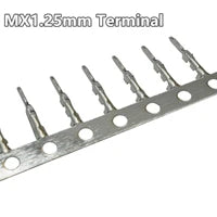 50pcs Micro JST MX1.25 Straight needle/curved needle Connector 2Pin~12Pin Male Pin Header Right Angle 90°/180° 1.25mm Pitch