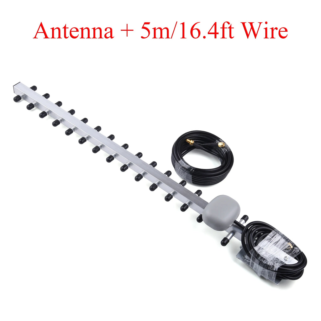 4G LTE 25dBi Antenna 791-2690MHz Outdoor Wireless Yagi Antenna SMA Male for Home/Office WiFi Network Device With Extension Wire