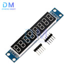 8 Digit Bit MAX7219 Digital Tube Display Module Board 7 Segment Digital LED Display for 3.3V 5V STC51/AVR/STM32