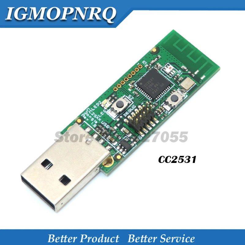 CC Debugger ZIGBEE emulator CC2531 CC2540 Sniffer Wireless Board Bluetooth 4.0 Dongle Capture USB Programmer Downloader Cable