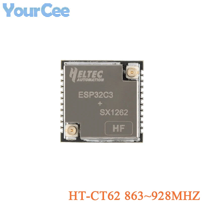 5PCS/1PC HT-CT62 ESP32C3 SX1262 Bluetooth-compatible BLE LoRa LoRaWAN Node WiFi Wireless Module 433-510MHz 863-928MHz Antenna