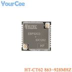 5PCS/1PC HT-CT62 ESP32C3 SX1262 Bluetooth-compatible BLE LoRa LoRaWAN Node WiFi Wireless Module 433-510MHz 863-928MHz Antenna