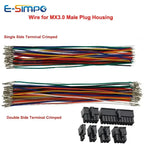 50PCS MX3.0mm Small 5557/5559 20AWG Single/Double Side Terminal Crimp Male Female Docking Electronic Connection Line Wire Cable