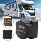 Dual Battery Isolator 12V 140A Auto Manual Voltage Sensitive Relay with Digital Voltmeter Smart VSR for Camper Car RV Yacht Boat