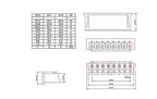 20PCS XH2.54 Female Socket Wire Connector Leads Header Housing 2.54mm Plastic shell XH-2P3P4P5P6P7P8P9P10P12P14P15P16P17P18P20P