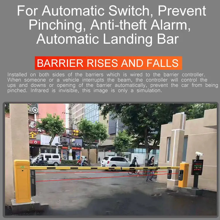 IP54 Automatic gate wireless battery infrared safety beam photocell sensor with presence function