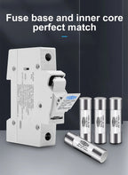 TOMZN 1P 2P DC Fuse Holder 10*38mm High Voltage Solar PV 1100V TOPV-30 Base Photovoltaic System Protection Protector GPV