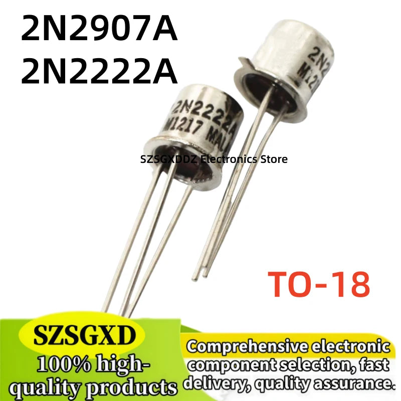 5-10-20pcs/lot 100% new TO18 2N2222A 2N2907A TO-18 2N2222 2N2907