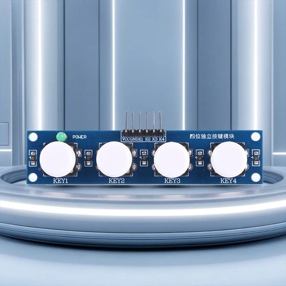 4 Independent Buttons Touch Button Module with Hat & LED Indicator High Level Output for Arduino Or Raspberry Pi