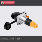 4Sets RJ45 Waterproof Network Connector 8P8C RJ45 Male&Female Chassis Sockets Ethernet Connector Zinc Alloy Copper Pin