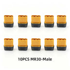 10Pcs Amass MR30 Male Female DC Motor Plug Three Hole Connector