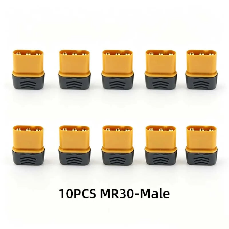 10Pcs Amass MR30 Male Female DC Motor Plug Three Hole Connector
