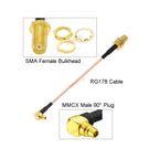 10PCS/LOT SMA to MMCX Cable RP-SMA / SMA Female to MMCX Male Straight 180°/ Right Angle 90° PLUG RG178 Pigtail RF Coaxial Jumper