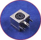 10 Pcs Connnector Mini Din 3 4 5 6 7 8 9 Pin Female Circular Receptacle Power Sockets MD-SM Shield Right Angle Through Holes PCB