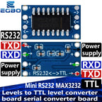 1-10PCS MAX3232 RS232 to TTL Converter Module Industrial Level Shifter Board for Arduino MCU Dropshipping EGBO