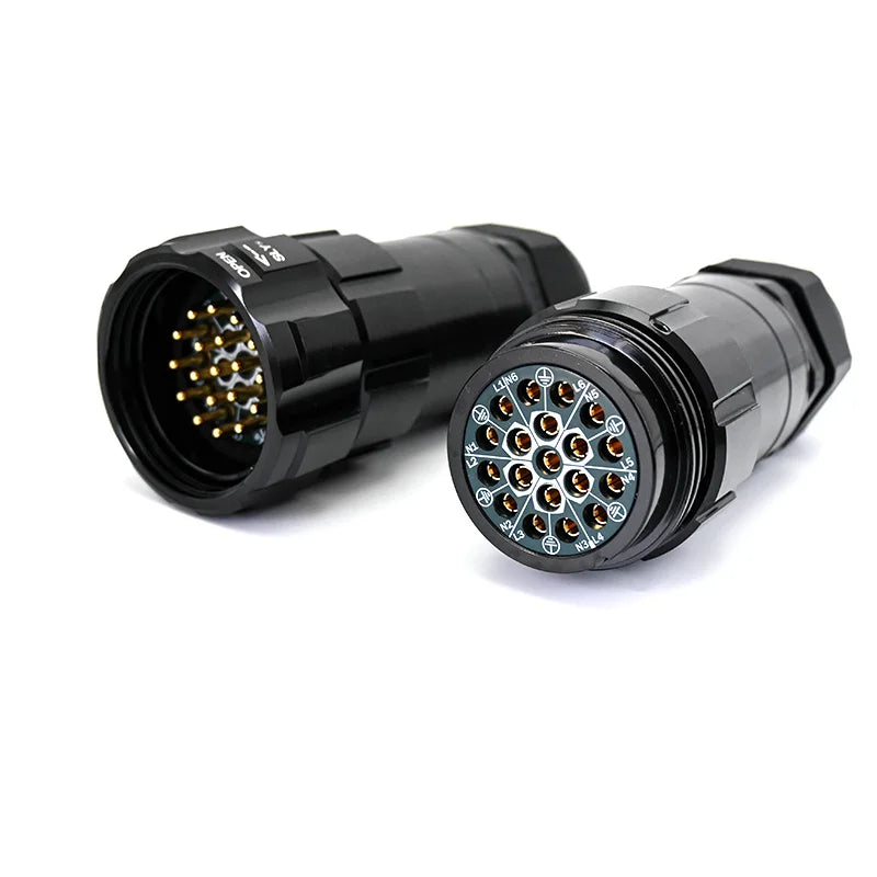 Socapex 19 Pin Connector Lighting Audio Power Distro Plug Male Female Multi Pin Soca Circuit Cable Plug for Stage Lighting