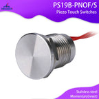 Stainless Steel Waterproof Piezo Touch Switches 16mm 19mm 22mm 25mm Normal open Capacitive Momentary Push Button