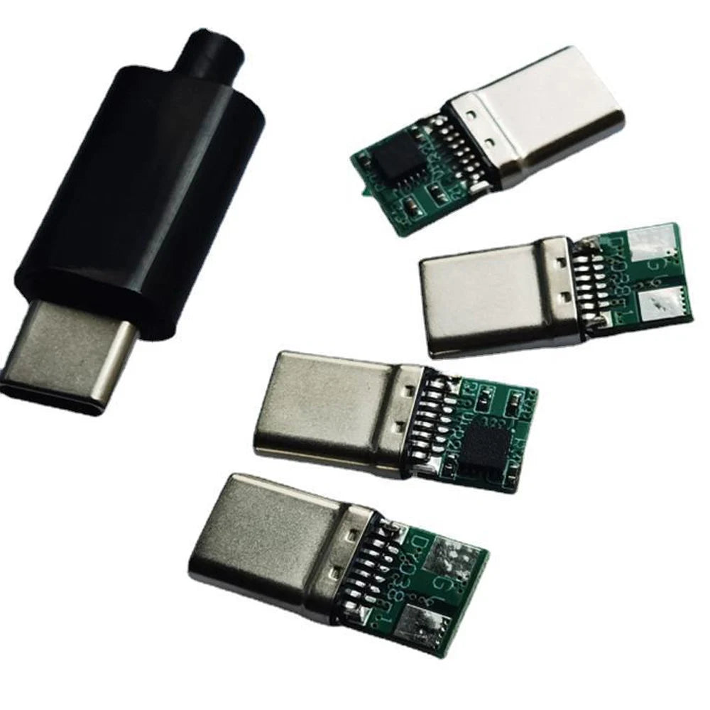 5A PD/QC Decoy Board Fast Charge 5V 9V 12V 15V 20V Module PD 2 3.0 DC Trigger Cable USB Type-C Male Plug QC4 Charge Connector