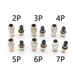 5/20PCS GX12 Connector 2/3/4/5/6/7 Pin Aviation Socket  Plug Docking Connector Male  Female Circular Connector 12mm