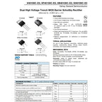 2PCS VB40100C-E3/8W code VB40100C TO-263 dual high voltage trench MOS barrier Schottky rectifier diode