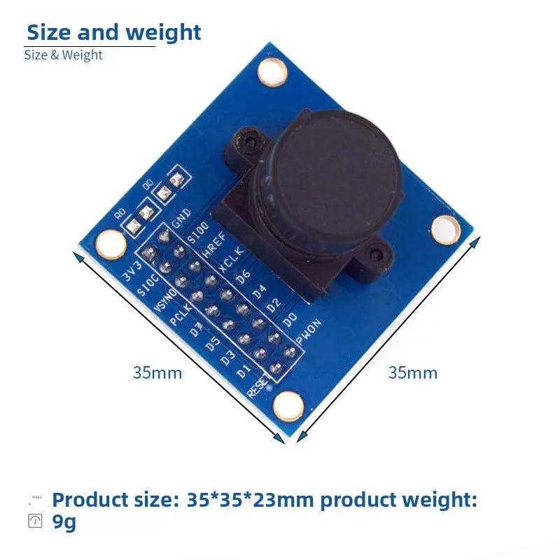 OV7670 Camera Module for STM32 with Photo Capture and Electronic Collection Board