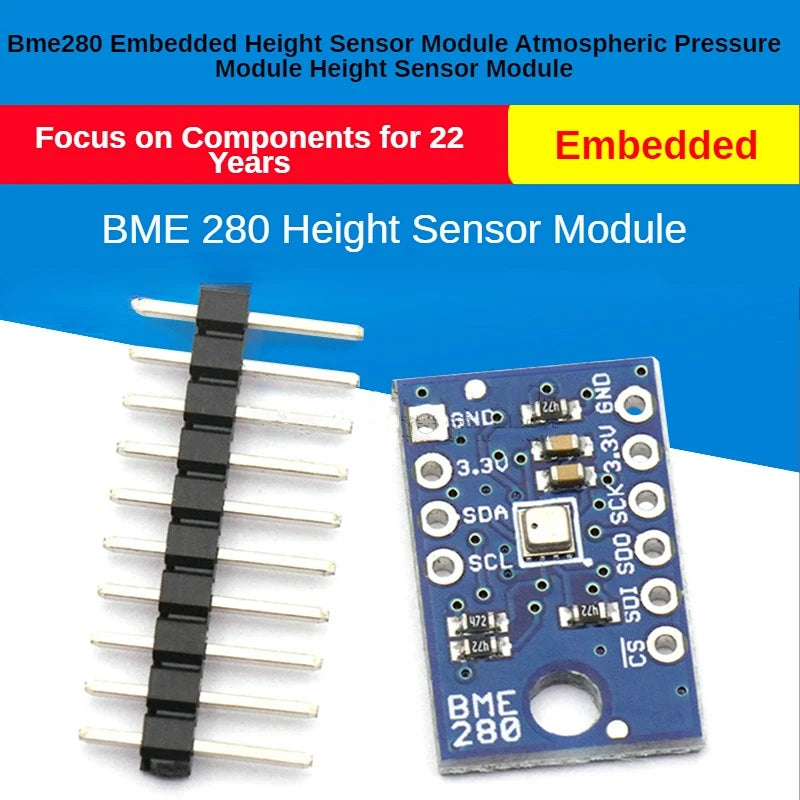 BME280 Embedded Digital Height Sensor Temperature Humidity Barometric Pressure Sensor Module I2C 1.2-3.6V BME280 Sensor Module
