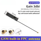2PCS Full Frequency 5G 4G LTE GSM GPRS 2G 3G NB-IoT Module with Built-In FPC/PCB High Gain Patch Antenna for IoT Device