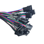 10/20/50 Pairs 4pin SM JST 15cm Cable Female/Male connectors for Led Strip RGB 5050 3528 WS2801 APA02 WS2815 WS2813