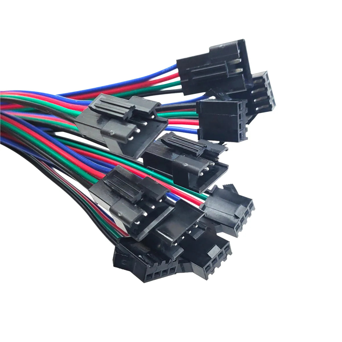 10/20/50 Pairs 4pin SM JST 15cm Cable Female/Male connectors for Led Strip RGB 5050 3528 WS2801 APA02 WS2815 WS2813