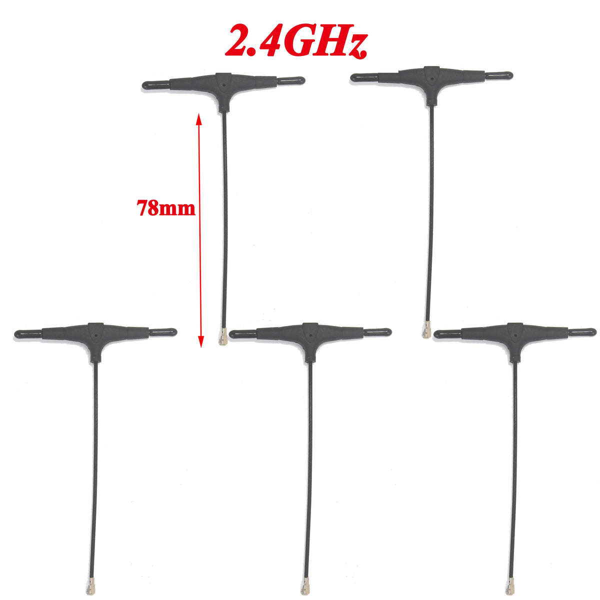 915MHz 2.4G T-type ELRS Antenna 78/120/220mm  IPEX 1 IPEX1 for FPV Drone TBS CROSSFIRE FRSKY R9mm R9MX ELRS Nano EP1 RX Receiver