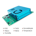 Indoor 7IN1 Air Quality Sensor Module PM2.5 Laser Dust Sensor CO2 HCHO TVOC Gas Sensor RS485/UART Output M702