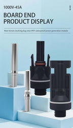 TOMZN 2 Sets of PV Solar Connectors 1000V 1500V 32A 45A Panel Branch PV Photovoltaic Wire/Board Terminal Box Inverter IP67 10LOT