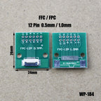 1pcs FPC/FFC Welding 0.5 Seat Connection 0.5mm Pitch Connector SMT To 2.54mm Flexible Cable Adapter Board 6 8 10 20 50 60 80 Pin