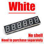 6Bit Digital Clock 1inch Led Digital Tube Time 12/24 Hour Display Mode Hour Minute Seconds DS3231 Chip Clock Type-C USB POWER