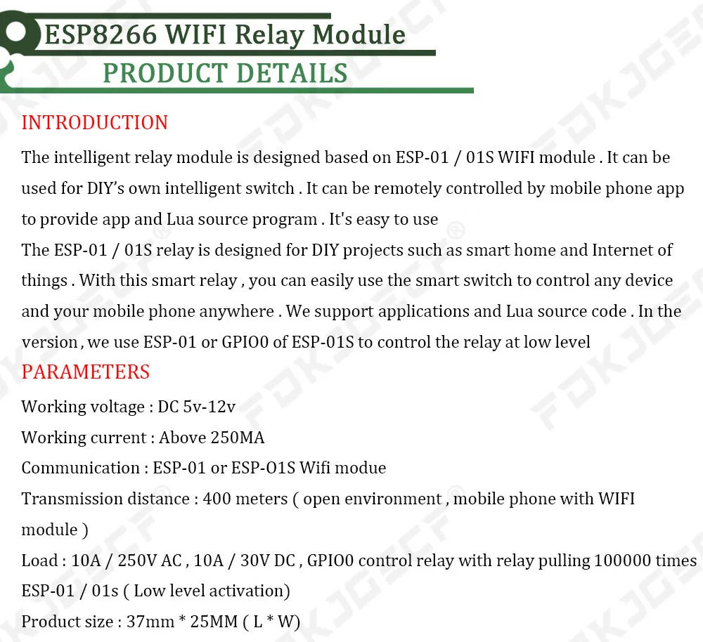 ESP8266 ESP-01S 5V WiFi Relay Module Things Smart Home Remote Control Switch for Arduino Phone APP ESP01S Wireless WIFI Module