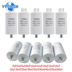 1PCS CBB60 Capacitor with Screw Double Insert 450V AC Starting Capacitor 4uF~60uF Motor Capacitors for Air Compressor Water Pump