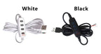 0.5-5M USB 5V LED Dual Color Strip Light Kit 120 LEDs/M 3000K 4000K 6000K CCT Flexible Tape Bar Lamp 4-Key 2M Dimmer Controller
