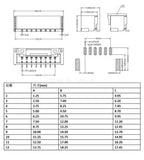 10PCS 1.0 1.25 1.5 2.0 2.54 SH/JST/ZH/PH/XH 1.0MM 1.25MM 2.0MM 2.54MM Male Pin Header Socket Dip/Right Angle SMD 2/3/4/5-9P Pin