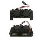 Raspberry Pi Zero 2W Aluminum Heatsink Case with Dual Cooling Fan Kit For Raspberry Pi Zero/Zero w