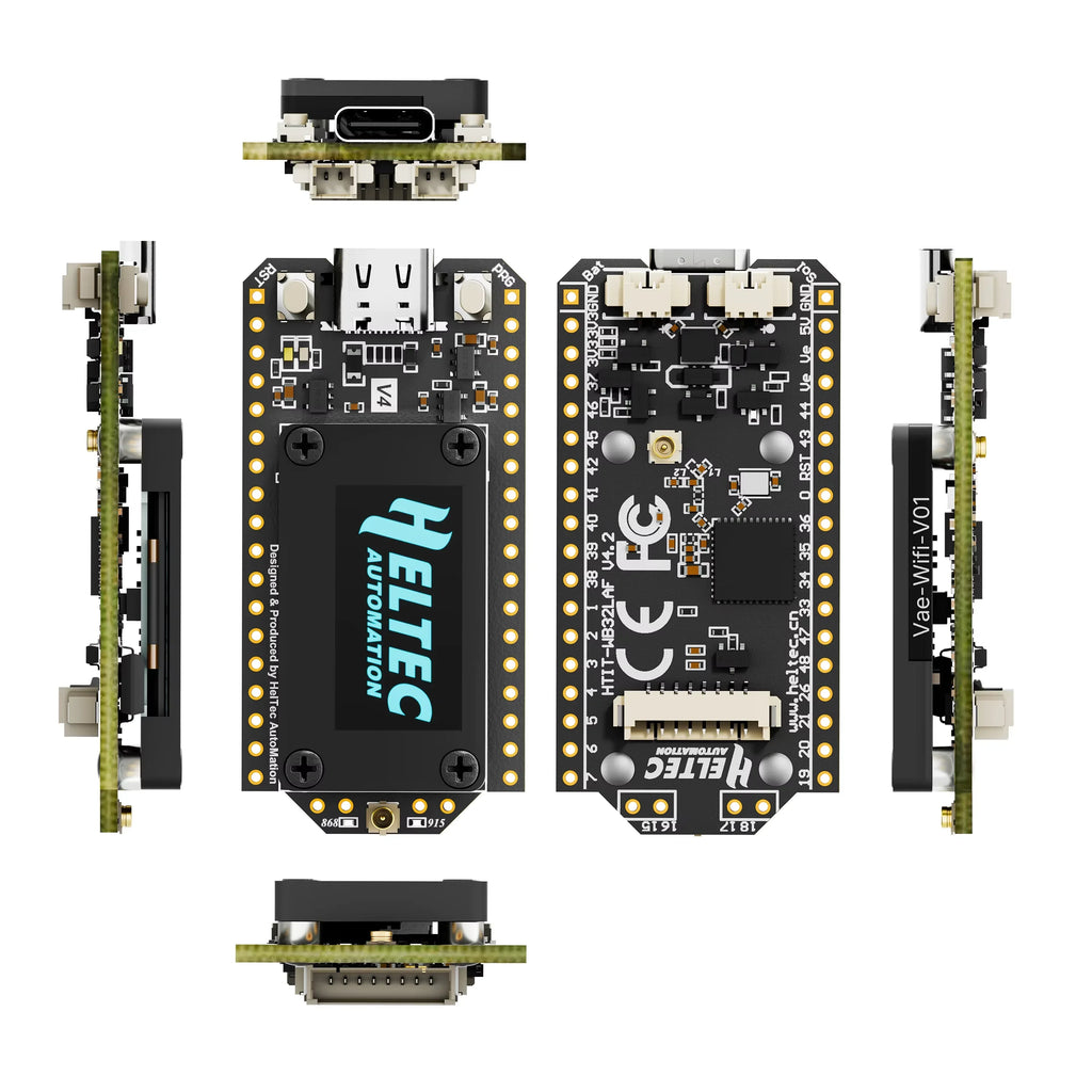 Heltec WiFi LoRa 32 V4 ESP32-S3 SX1262 High Power Development Board, OLED Display Module for Meshtastic IoT Devices Arduino