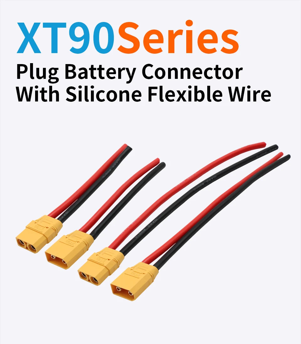 OMCH XT90 Male Female Plug Battery Connector With Silicone Flexible Wire 10AWG For RC Airplane Lipo Battery Drone Car