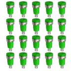 20PCS 4mm Banana Socket Connector 32A Insulated Female Jack 5 Colors Panel Mount Connector for Electrical Connection