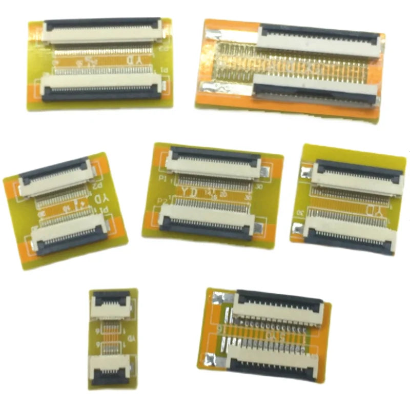 2PCS FPC FFC Flexible Flat Cable Extension Board 0.5MM/1.0MM Pitch 6 8 10 12 14 20 30 40 50 PIN Connector