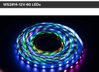 WS2814 DC12V 24V Led Strip Light 4 in 1 Similar SK6812 RGBW Pixels Addressable WS2811 RGBWW RGBCW 5050 3 Pin Lights IP30 65 67