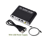 WvvMvv AC3 Audio Digital to Analog 5.1 Channel Stereo DAC Converter Optical SPDIF Coaxial AUX 3.5mm to 6 RCA Decoder Amplifier