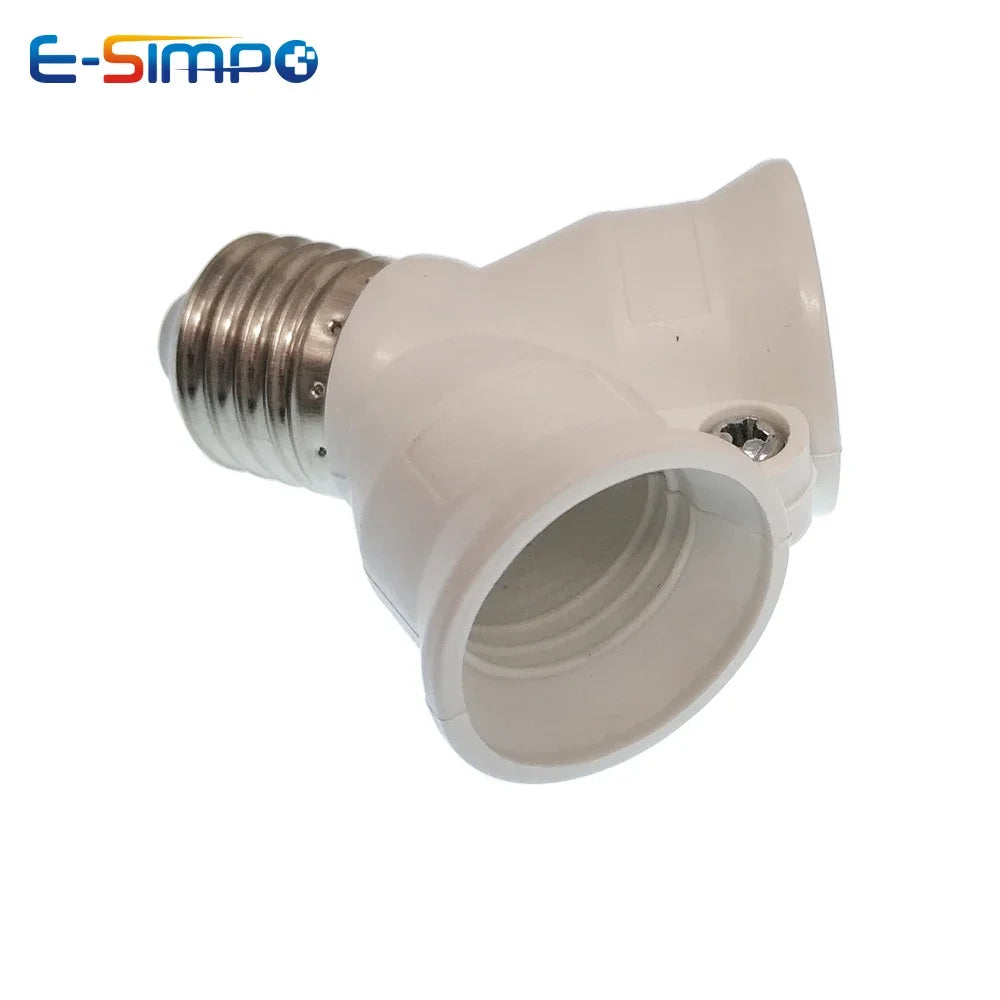 2 In 1 E27/B22 To 2E27 LED CFL Lamp Base Holder Extension Screw Bayonet LED Bulb Light Socket Splitter Converter Adapter CE Rohs