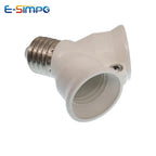 2 In 1 E27/B22 To 2E27 LED CFL Lamp Base Holder Extension Screw Bayonet LED Bulb Light Socket Splitter Converter Adapter CE Rohs